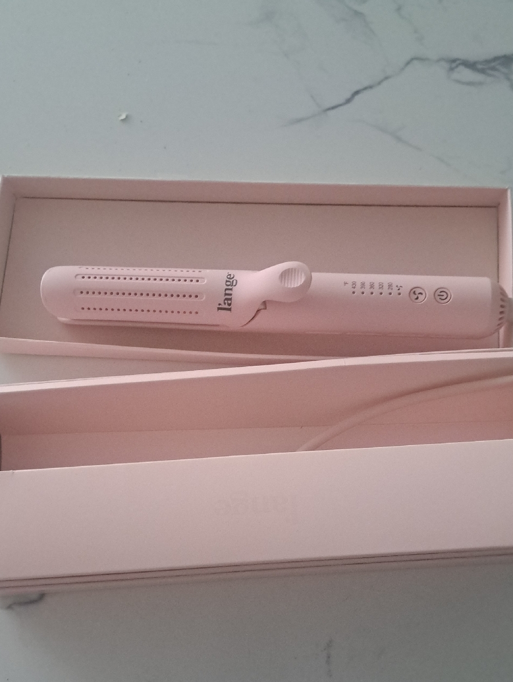 lange Pink Hair Straightener
